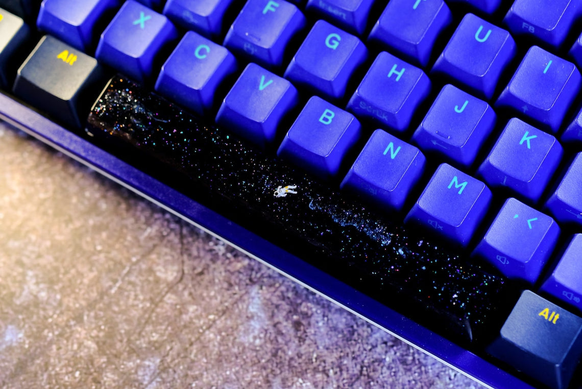 Interstellar Space Resin Keycap, Galaxy Astronaut Resin keycap