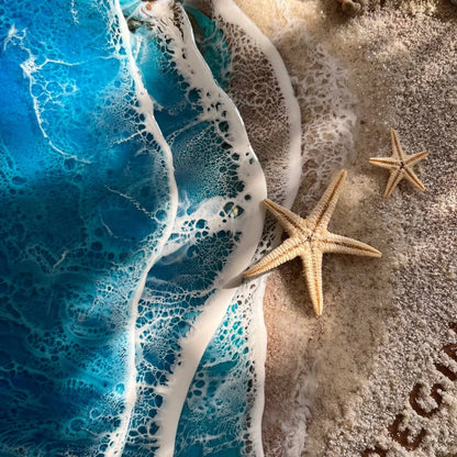 Resin Ocean Wall Art, Recreate Your Favorite Beach