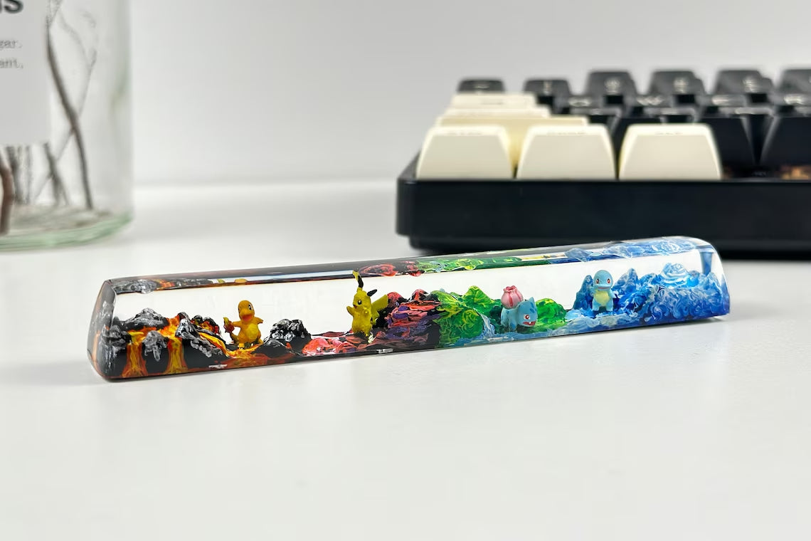 Pokemon Custom Resin Spacebar Keycap