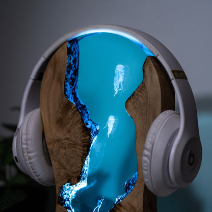 Headphone Stand Epoxy Resin Lamp