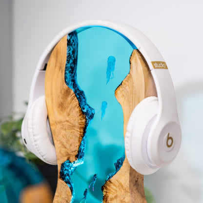 Headphone Stand Epoxy Resin Lamp