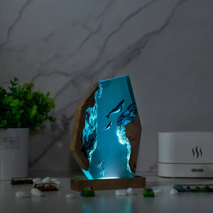 Custom SCUBA DIVER Resin Lamp