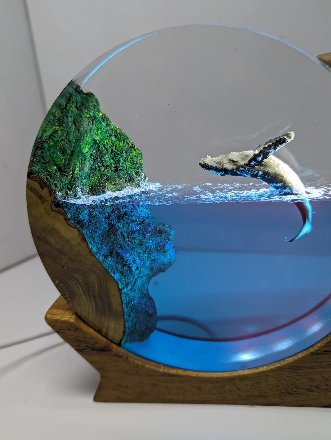 Deep Sea Epoxy Resin Lamp, Resin Table Lamp