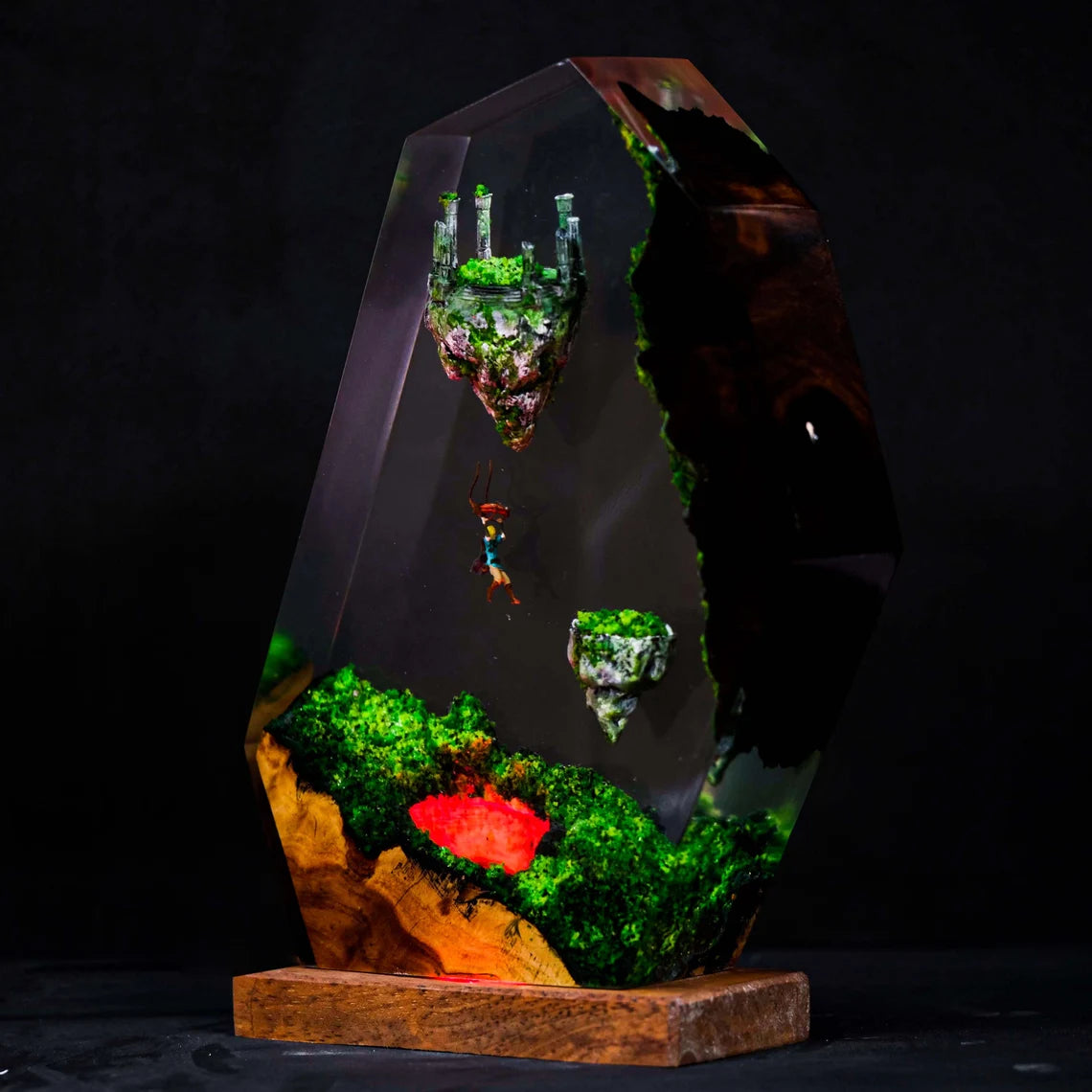 Flying island Resin Lamp