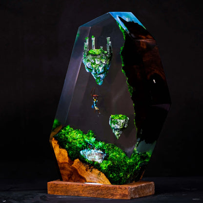 Flying island Resin Lamp