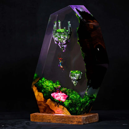 Flying island Resin Lamp