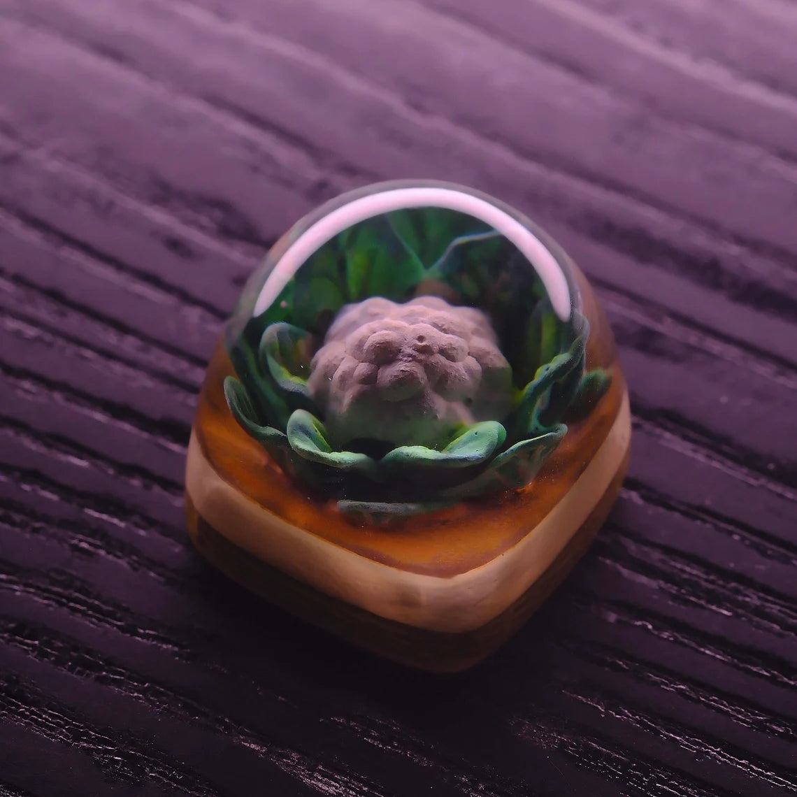 Plants Artisan Resin Keycap, Resin Keycap for Handmade Gift