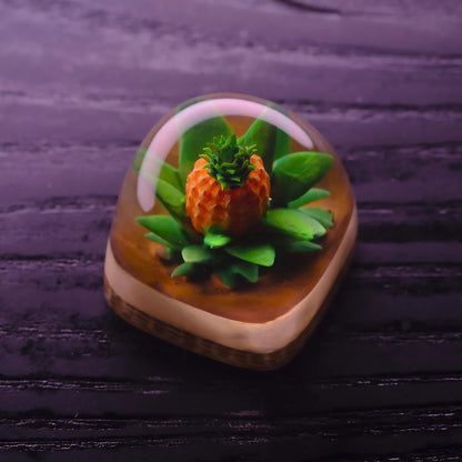 Plants Artisan Resin Keycap, Resin Keycap for Handmade Gift